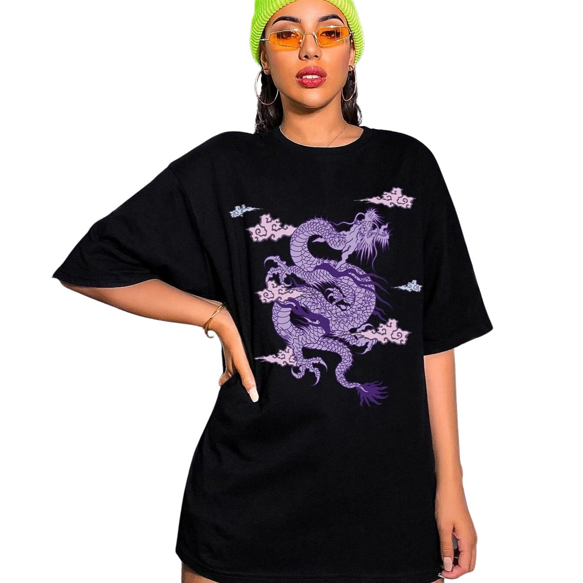 T Shirt Violet Fille Pas Cher Le Clan du Dragon