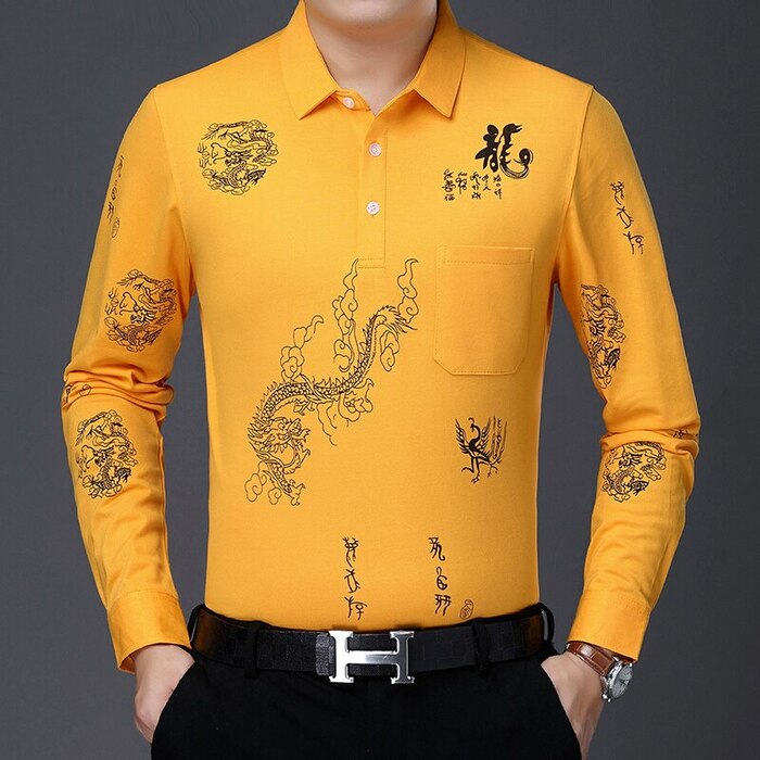 Chemise best sale dragon orange