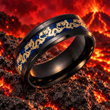 Anneau Dragon <br> Asiatique (Acier)