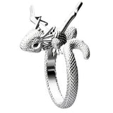 Bague Dragon Femme 3D Enroulé