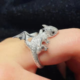 Bague Dragon Femme 3D Enroulé