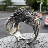 Bague Dragon Homme 3D Enroulé