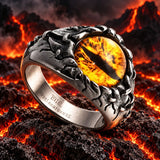 Bague Dragon <br> Mauvais Œil (Acier)