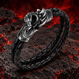 Bracelet Dragon <br> Ailes Magiques (Cuir)