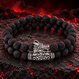 Bracelet Tête de Dragon <br> Pierres Naturelles