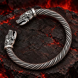 Bracelet Tête de Dragon <br> Torque Viking