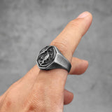 Chevalière Dragon Ailé Maléfique