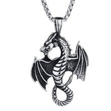 Collier Dragon Ailé Maléfique