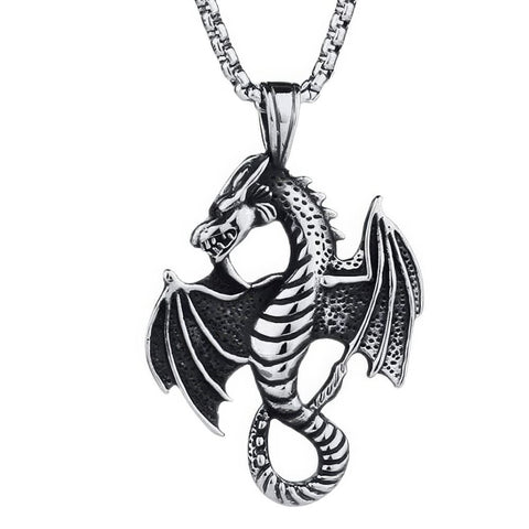 Collier Dragon Ailé Maléfique