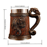 Mug Dragon Viking Vintage