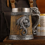 Tasse Dragon Nordique Imitation Bois