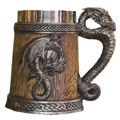 Mug Dragon Viking Vintage