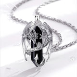 Pendentif Dragon Pierre Noire