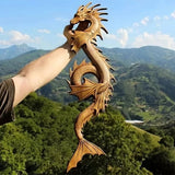 Statue Dragon 3D en Bois