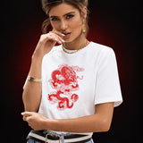 T-Shirt Dragon <br> Rouge Femme