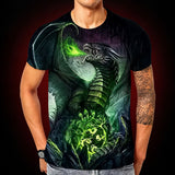 T-Shirt Dragon Vert