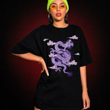 T-Shirt Dragon <br> Violet Fille