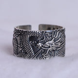 Bague Dragon Homme Argent