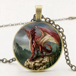 Collier Dragon Rouge