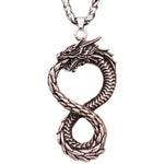 Collier Dragon Symbole Infini