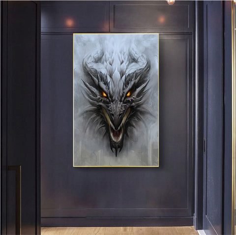 Flamme du dragon de Dragon Chronicles en poster, tableau sur toile
