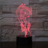 Lampe de Chevet Dragon Rouge