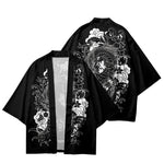 Kimono Dragon Asiatique Noir et Blanc