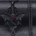 Collier Dragon Noir