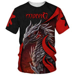 T-Shirt Dragon Noir et Rouge