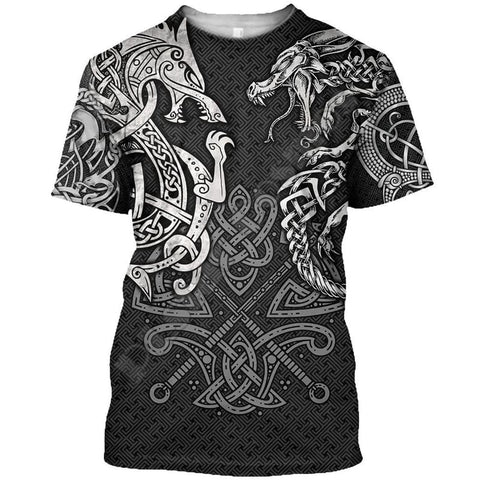 T-Shirt Dragon Viking