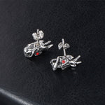 Boucle d'Oreille Dragon Acier