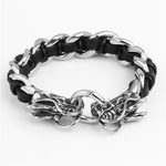 Bracelet Gothique Cuir