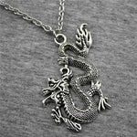 Pendentif Dragon Couleur Argent