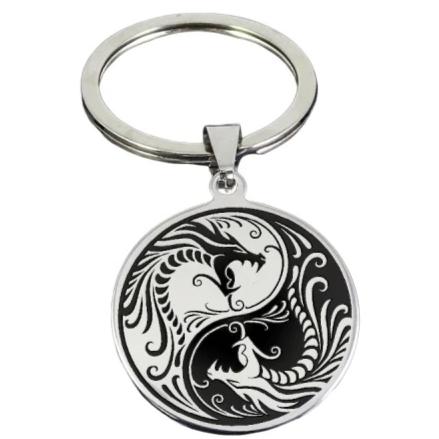 Porte-clé personnalisé Metal Rond double face 33mm Porte-clé personnalisé Metal Rond double face 33mm