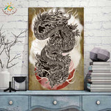 Tableau Asie Dragon